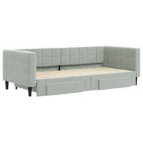 Sofa-lova vidaXL, 90x200 cm, pilka