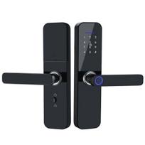 Smart durų spyna su rankena S-Link, juoda