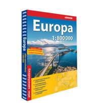 „Europos Kelių Atlasas, M 1:800 000, 2024, Minkštas Viršelis, ExpressMap“