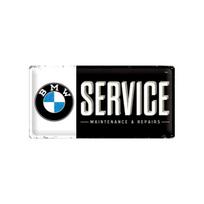Dekoratyvinė metalinė plokštė BMW Service, 25x50 cm