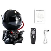 Galaxy Star projektorius LED naktinis apšvietimas Žvaigždėtas dangus astronautų porjektorių lempa dekoravimui Miegamasis namams Dekoratyvinės dovanos vaikams, Guitar Black;USB Plug