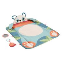 Kūdikių veiklos kilimėlis Fisher-Price Roly-Poly Panda 3 viename, perdirbtas audinys, 2 žaislai