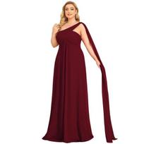 Moteriška vakarinė suknelė su skarele Saitdress, raudona, 46