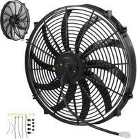 16 colių automobilio radiatoriaus ventiliatorius, 120w, 12v, 10 mentelių