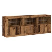 vidaXL LED Bufetas Senovinis medis 181 x 37 x 67 cm Apdirbta mediena