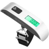 Svarstyklės Skaitmeninės bagažo svarstyklės, 50 kg sveriančios mini LCD ekranas Elektroninės pakabinamos svarstyklės su žaliu foniniu apšvietimu kelioniniam lagaminui (baterija neįskaičiuota)
