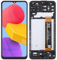 Originalus LCD + jutiklinis ekranas Samsung SM-M135F Galaxy M13 (IPS) Rėmelis juodas