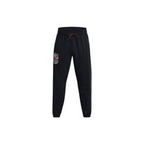 Under Armour Juodi vyriški sportiniai kelnės su rožių raidžių raštu, raišteliu ir surišamais galais 1379691-001 L