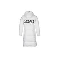Under Armour Solid Color Two-Way Zipper Long Down Jacket Winter Men Outerwear White 1345057-100 S