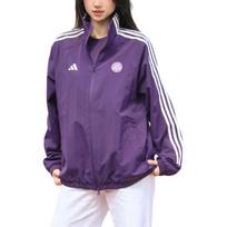 Adidas X Tsinghua universiteto bendradarbiavimas Laisvo kirpimo Patogus Standus apykaklė Užtrauktukas Dryžuotas švarkas Unisex švarkai KG8977 S