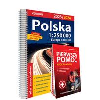 Lenkijos Automobilių Kelionių Atlasas ir Pirmosios Pagalbos Gidas 1:250 000