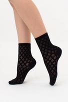 Moteriškos aukštos ažūrinės kojinės WS3 AIR 001 (V1) Giulia, spalva nero, 36-40
