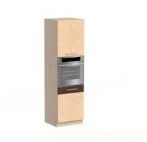 Pastatoma spintelė įmontuojamai orkaitei Modena MD29, 60 cm, ruda/balta