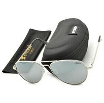 Akiniai nuo saulės moterims STL-03C7, POLARISATION Aviator Silver akiniai nuo saulės UV400 vyriški