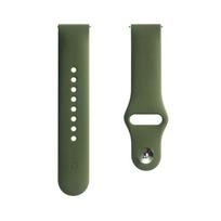 Evelatus Evelatus laikrodžio 22 mm silikoninės kilpos laikrodžio dirželis (S / M 110 mm) alyvuogių spalvos