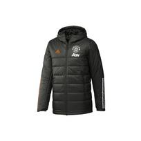 Adidas Mufc Lauko Sportinis Medvilninis Džemperis su Gobtuvu Žieminis Vyriškas Striukė Karinio Stiliaus Žalia FR3682 L