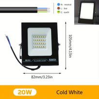 20W LED Prožektorius IP66 Gatvės Žibintas 3000/6000K , Šalta balta 6000K