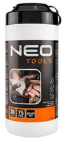 Abrazyvinės servetėlės rankoms plauti ir paviršiams bei įrankiams valyti, Indelis 75vnt. NEO 10-408, 500 ml