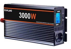 Švaraus sinuso inverteris Powland 12V - 220V, 3000W