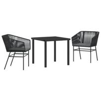 vidaXL Sodo valgomojo komplektas su pagalve 5 pcs Pilka
