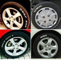 Vandeniui atsparus dažų žymeklis padangoms, automobiliui,  Baltas