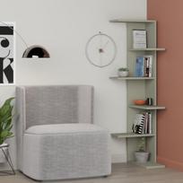 Kampinė Lentyna, Saso, Decortie, 37 x 141 x 37 cm, Uosio žaluma