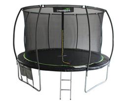 Batutas 12" 366 cm skersmens, su apsauginiu tinkleliu ir kopėčiomis "LEAN Sport Max"