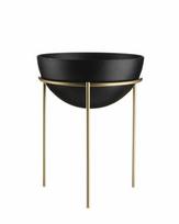Gėlių stovas su juodu indu vazonui Loft, 20 cm