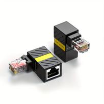 360° pasukamas RJ45 Ethernet prailginimo adapteris, 90° kampo jungtis be baterijos.