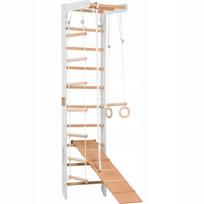 Gimnastikos kopetėlės vaikams Rinagym, 230 cm, baltos/medžio spalvos