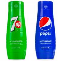 2x SODASTREAM KONCENTRATAS SYROP 7UP PEPSI