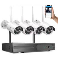 Belaidė stebėjimo sistema – 4x HD WiFi kameros su įrašymo įrenginiu