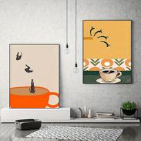 Paveikslas, 2 vnt, 12x16 colių / 30x40 cm * 2 be rėmelių
