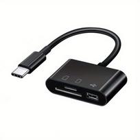 USB-C atminties kortelių skaitytuvas, Juoda