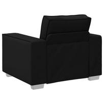 Juoda Dirbtinės Odos Sofos Kėdė - 59 cm