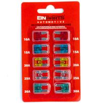 Automobilio saugiklių rinkinys mini EinParts 10-30A, 10 vnt.