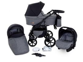 Universalus vežimėlis 3-in-1 ElmaPram Boston, grey