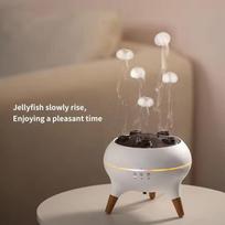 Dynamic Jellyfish Air Humidifier 250ml Essential Oil Diffuser Remote Control Bedroom Humidifier with 7 Colorful Night Lights US Plug balta