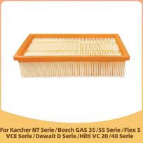 Filtro suderinamumas su Karcher NT25, NT35, NT361 ECO, Bosch GAS 35/55, Flex S 36/47, VCE 35/45, Dewalt D27900, Hilti VC 20/40
