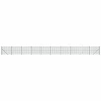 Vielinė tinklinė tvora su flanšais, žalios spalvos, 2x25m
