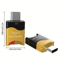 USB-C kortelių skaitytuvas OTG adapteris