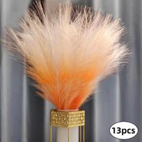 Dirbtiniai šilko pampas lapai,  Oranžinė