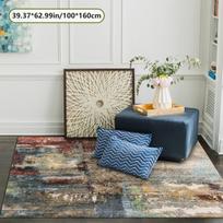 Pilkas abstraktus kilimas, 55,12 * 78,74 colio / 140 * 200 cm