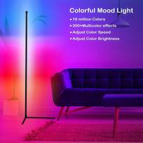 RGB LED kampinė grindų lempa, 120 cm / 47,24 colio