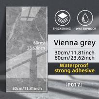 Lipnūs sienų lipdukai „Vienna Grey“, 30x60 cm, atsparūs vandeniui, pilka