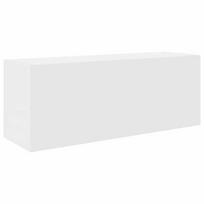 Sieninė vonios kambario spintelė, baltos, 80x25x30cm, mediena