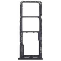 SIM kortelės laikiklis Samsung A225 A22 4G 2021 Black originalus (service pack)