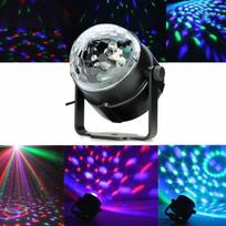 RGB DJ LED scenos šviesos rutulinė lempa valdymas balsu 5W EU kištukas vakarėlio baro gimtadieniui