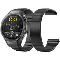 BestAccessories, titano dirželis H. Watch GT 5 Pro 46 mm laikrodžiui, juodos spalvos