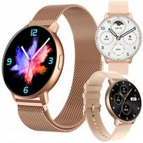 Išmanusis laikrodis Išmanusis moteriškas laikrodis EMAVO, AMOLED 1.43”, IP67, rožinės spalvos